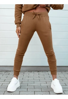 Spodnie damskie dresowe FITS brązowe Dstreet UY2146
