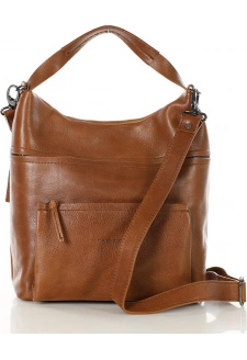MARCO MAZZINI camel crossbody kabelka