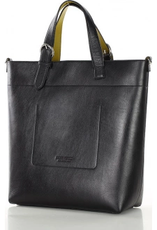 MARCO MAZZINI Černá dámská stylová shopper kabelka