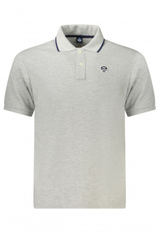 NORTH SAILS POLO MANICHE CORTE UOMO GRIGIO