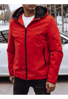 Pánská přechodová bunda s kapucí červená Dstreet TX4886