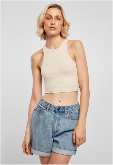 Dámská měkká tráva Cropped Rib Top