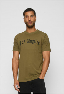 Los Angeles Texting Tee olivové