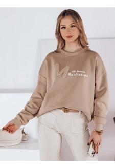 Bluza damska one size oversize AVENUE kawowy Dstreet BY1355