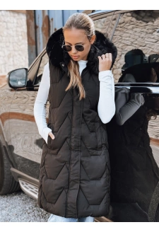 Kamizelka damska pikowana czarna Dstreet TY5262