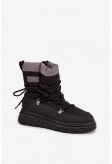 Dámské sněhule na zip Lee Cooper – černé