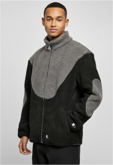 Starter Sherpa Fleece Jacket černá/asfaltová