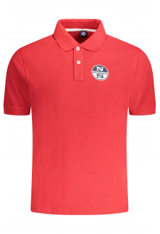 NORTH SAILS POLO MANICHE CORTE UOMO ROSSO