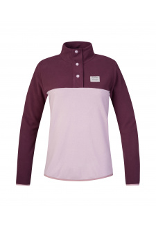 Dámská hřejivá fleece mikina Hannah NUKA fig/violet ice