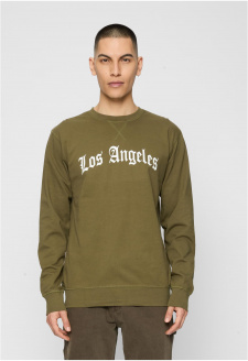 Los Angeles znění Crewneck olivový