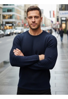 Sweter męski granatowy WX2297z