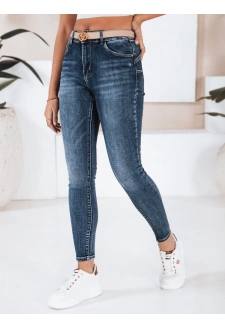 Jeansy damskie push up niebieskie Dstreet UY2795