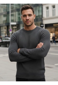 Sweter męski antracytowy WX2293z