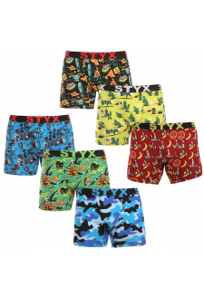 6PACK pánské boxerky Styx long art sportovní guma vícebarevné