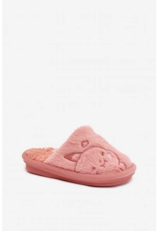 Dětské bačkory s kožíškem – růžové Norene