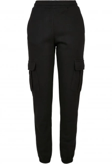 Dámské kalhoty Cargo Sweat s vysokým pasem černé