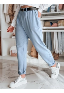 Spodnie damskie chinosy z paskiem TAILANDI niebieskie Dstreet UY2550