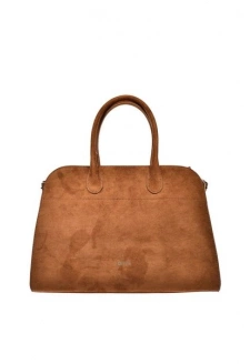 Dámská shopper taška z ECO semiše Big Star – hnědá