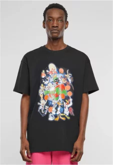 Pánské tričko Space Jam Teamwork Oversize černé