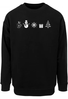 Pánská mikina Merchcode Christmas Elements Crewneck