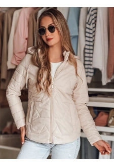 Kurtka damska przejściowa pikowana ENZIOK beżowa Dstreet TY4865