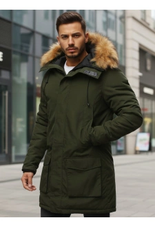 Kurtka męska parka zimowa zielona TX2994z