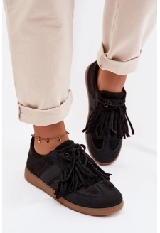 Dámské tenisky s třásněmi Dorivelle – černé