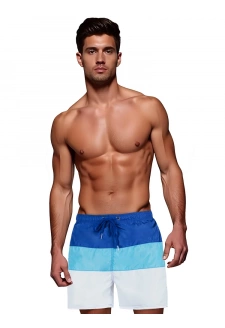 Spodenki męskie kąpielowe niebiesko-białe Dstreet SX2517