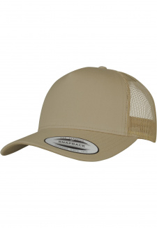 5panelová retro khaki čepice Trucker