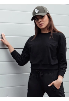 Dámská klasická mikina CASUALVIBE černá Dstreet BY1298