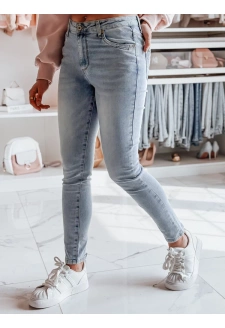 Spodnie damskie jeansowe skinny ZIPSKINS niebieskie Dstreet UY2385