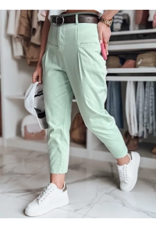 Spodnie damskie chinosy CHINOSKA miętowe Dstreet UY2555