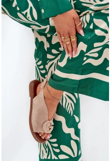 Dámské ploché sandály s ozdobou Haliones – béžové