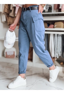 Spodnie damskie baggy GOTRENDI błękitne Dstreet UY2522