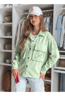 Kurtka damska przejściowa one size w gwiazki STRASHINE miętowa Dstreet TY4843