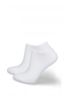 Pánské kotníkové ponožky STOP BACTERIA – bílé