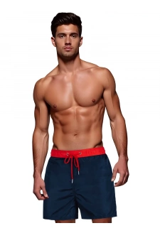 Spodenki męskie kąpielowe granatowo-czerwone Dstreet SX2525