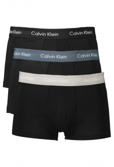 3PACK Pánské boxerky CALVIN KLEIN černá/vícebarevná