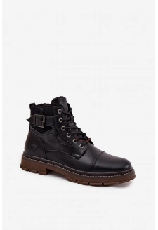 Pánské zimní boty Wrangler – tmavě hnědé