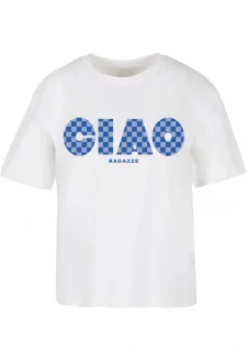 Dámské tričko Ciao Ragazze bílé