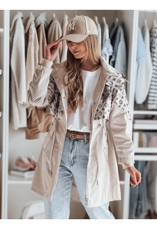 Kurtka damska przejściowa parka FERIPARKA beżowa Dstreet TY4874