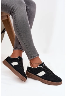 Semišové tenisky Vinceza – černé 