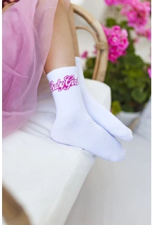 Dětské a juniorské ponožky Baby Girl – bílé
