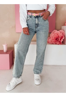 Spodnie damskie jeansowe mom fit MERTINE niebieskie Dstreet UY2503