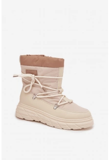 Dámské sněhule na zip Lee Cooper – béžové