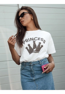 Koszulka damska PRINCY biały Dstreet RY2650