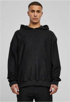 Rib Terry Boxy Hoody černá