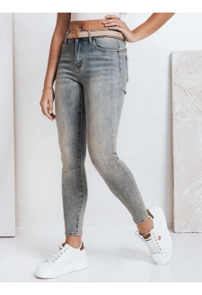 Jeansy damskie skinny push up niebieskie Dstreet UY2796