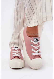 Dámské trampky na platformě LEE ISLA C WOMEN LOW – růžové