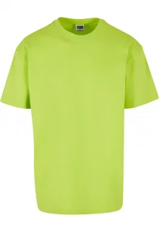 Těžké oversized tričko mražené žluté